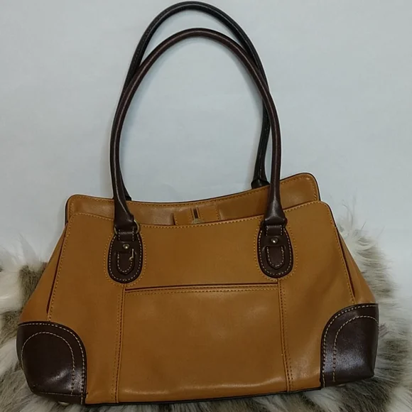 🎯 SOLD! - Nine West Vegan Leather Bag. Size 13x8" EUC! - Picture 2 of 16